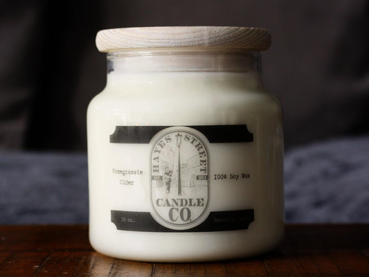 Pomegranate Cider - 100% Soy Wax Candle - 18 oz