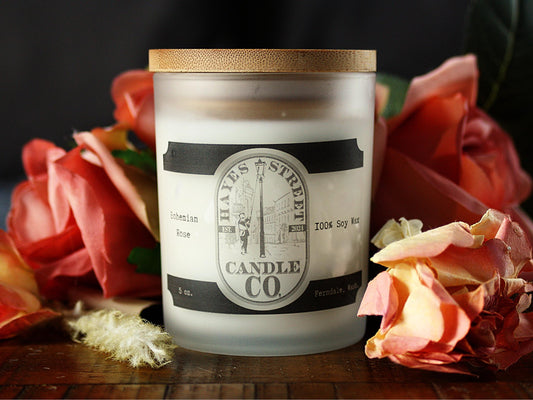 Bohemian Rose - 100% Soy Wax Candle - 5 oz