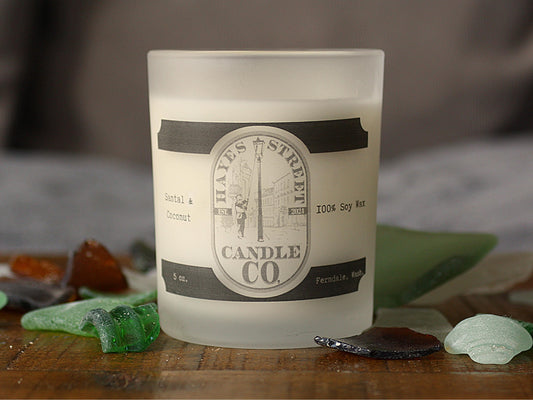 Santal & Coconut - 100% Soy Wax Candle - 5 oz