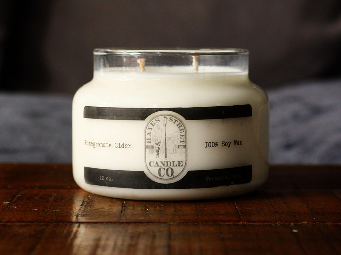 Pomegranate Cider - 100% Soy Wax Candle - 12 oz