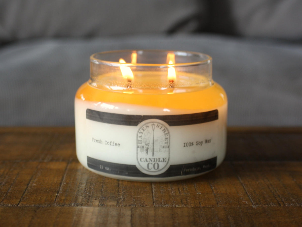 Fresh Coffee - 100% Soy Wax Candle - 12 oz