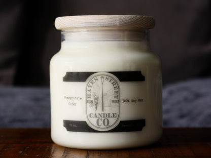 Pomegranate Cider - 100% Soy Wax Candle - 18 oz