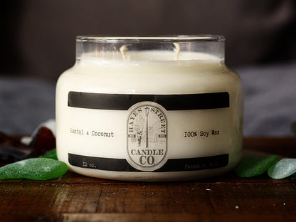 Santal & Coconut - 100% Soy Wax Candle - 12 oz