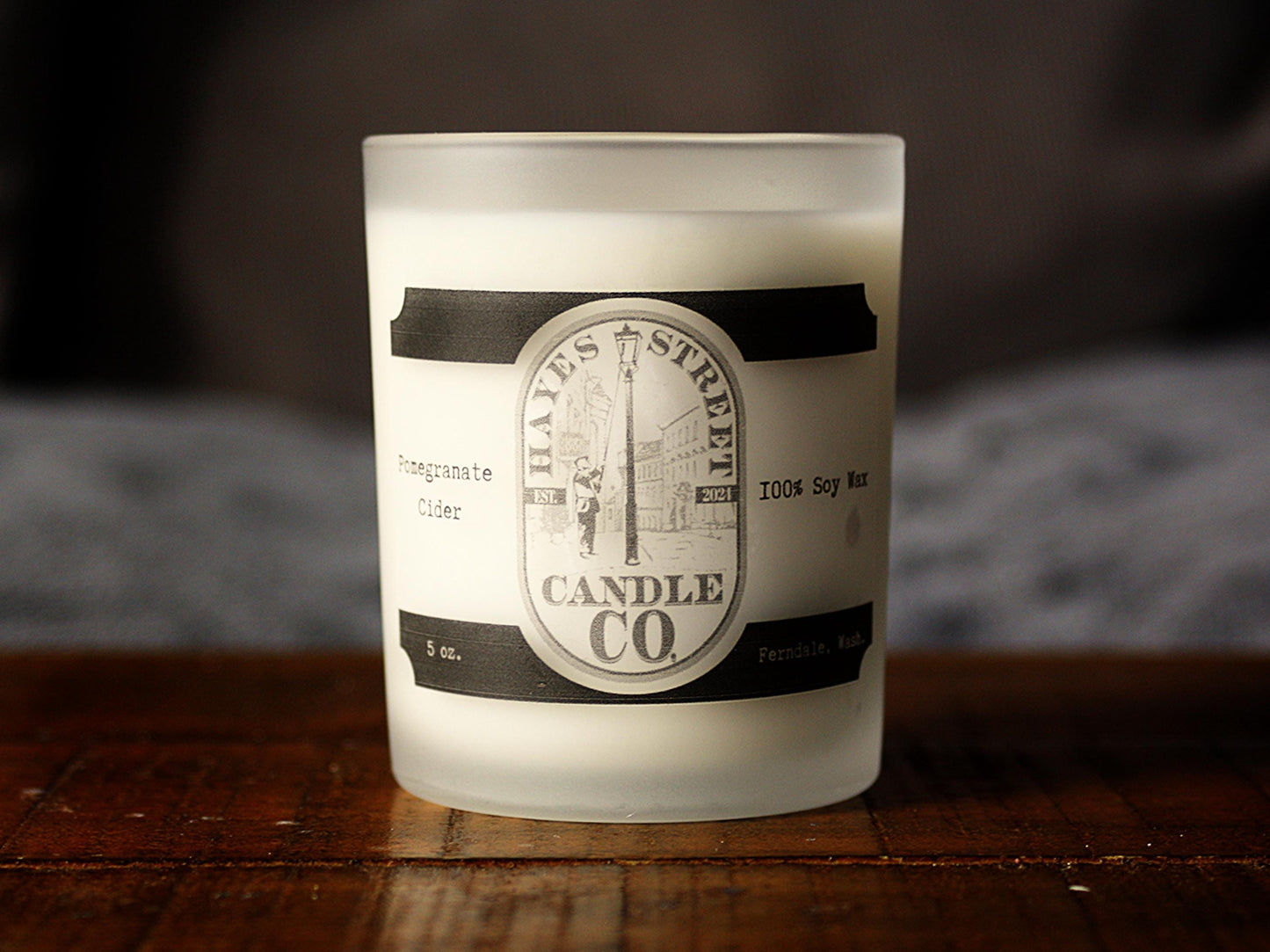 Pomegranate Cider - 100% Soy Wax Candle - 5 oz