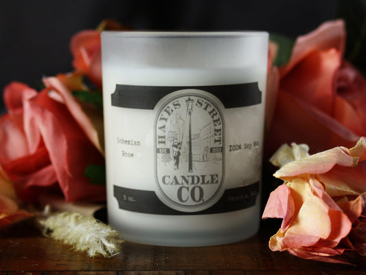 Bohemian Rose - 100% Soy Wax Candle - 5 oz