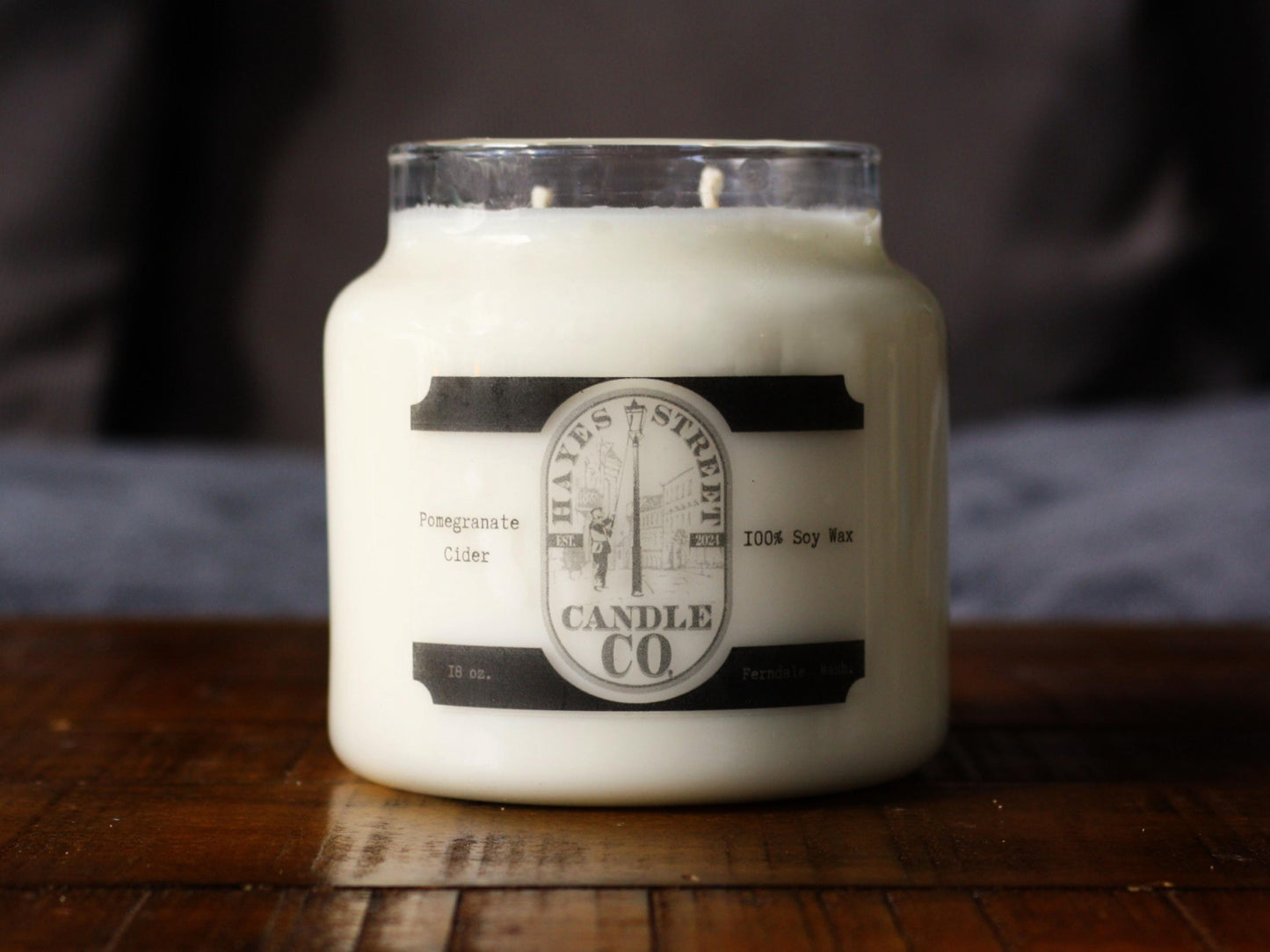 Pomegranate Cider - 100% Soy Wax Candle - 18 oz