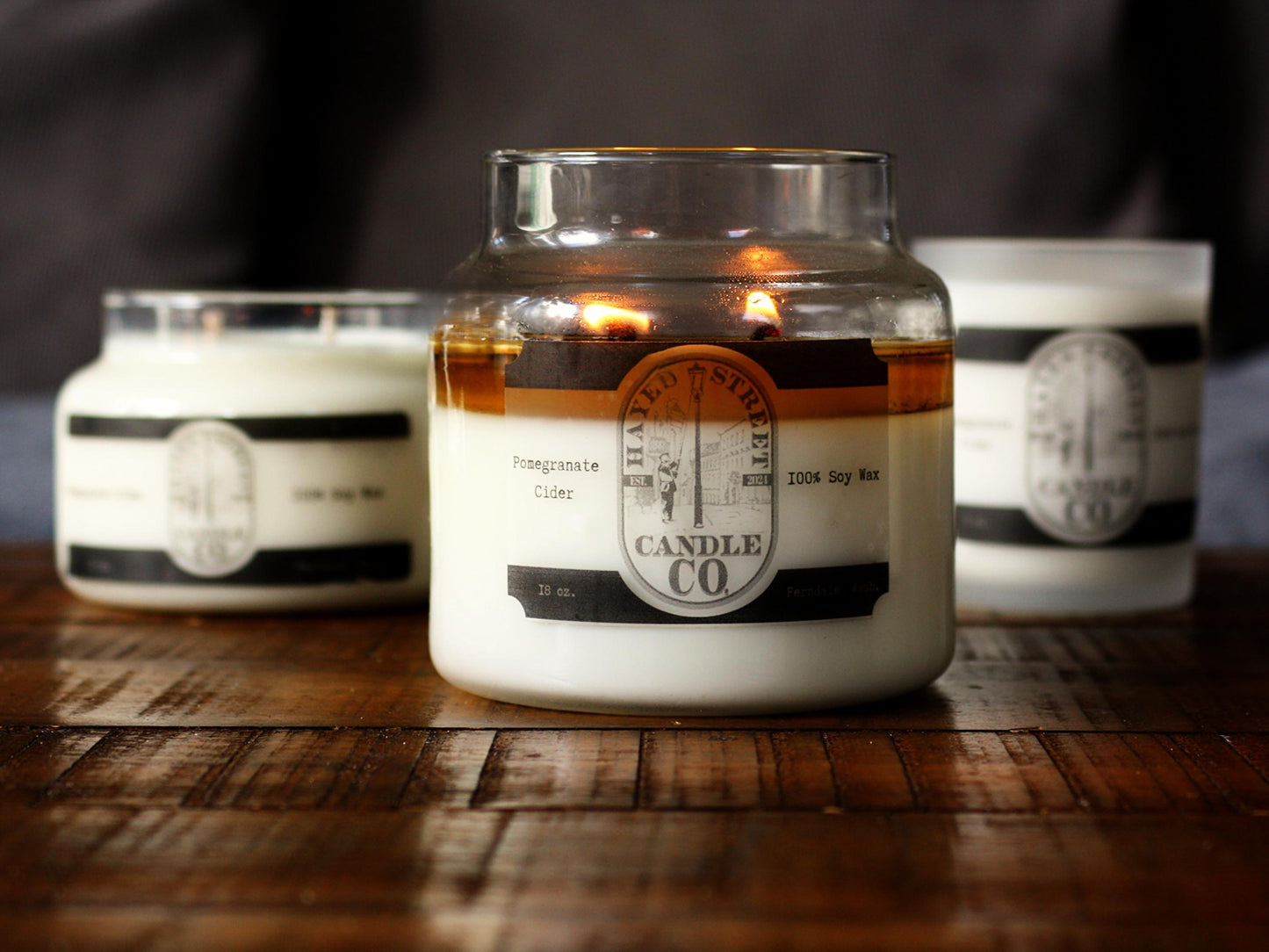 Pomegranate Cider - 100% Soy Wax Candle - 18 oz