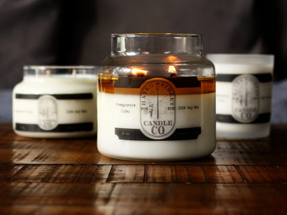 Pomegranate Cider - 100% Soy Wax Candle - 18 oz
