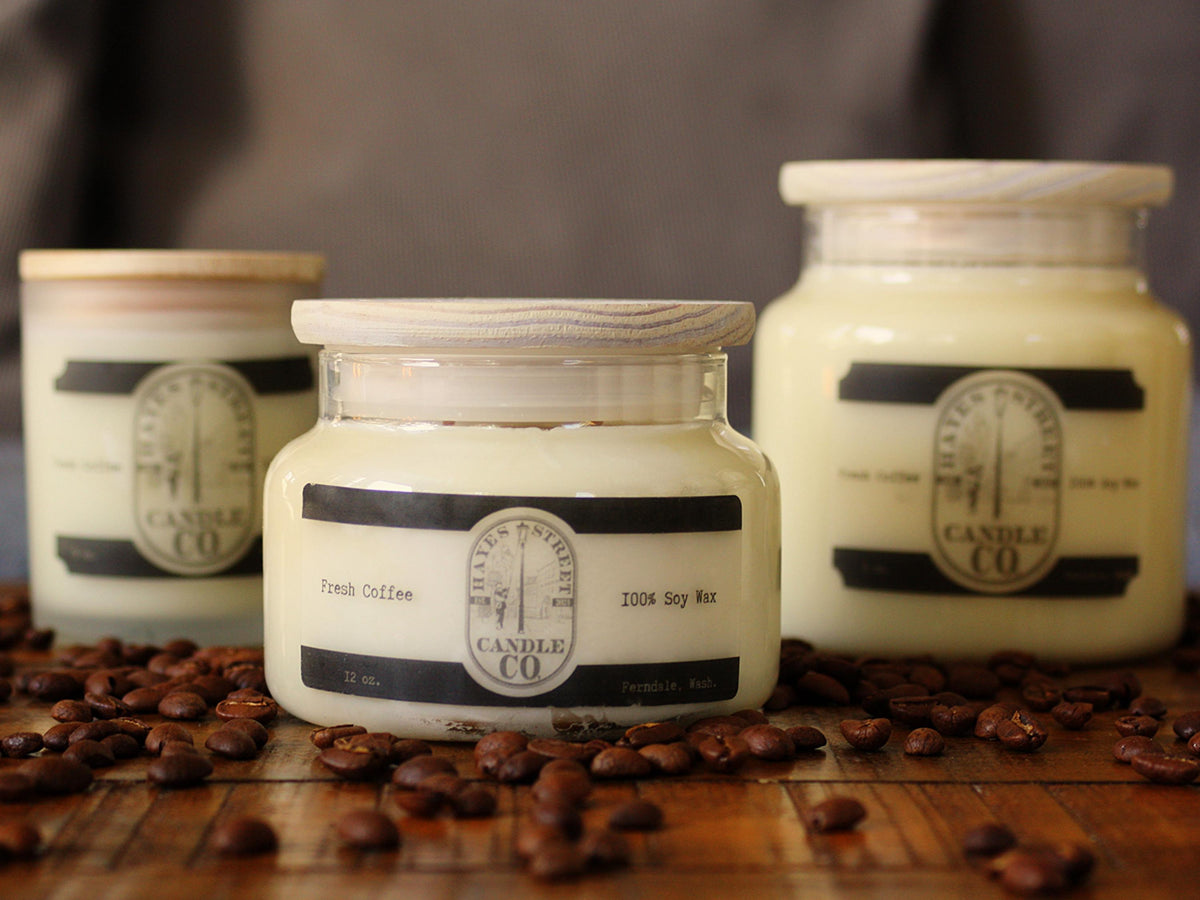 Fresh Coffee - 100% Soy Wax Candle - 12 oz