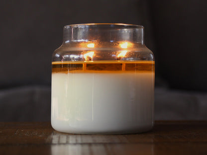 Set of Four Apothecary Jar Candles - 18 oz - 100% Soy Wax - Choose 4 and Save