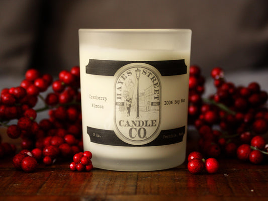 Cranberry Mimosa - 100% Soy Wax Candle - 5 oz