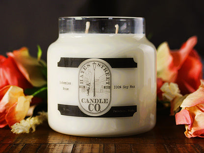 Set of Four Apothecary Jar Candles - 18 oz - 100% Soy Wax - Choose 4 and Save