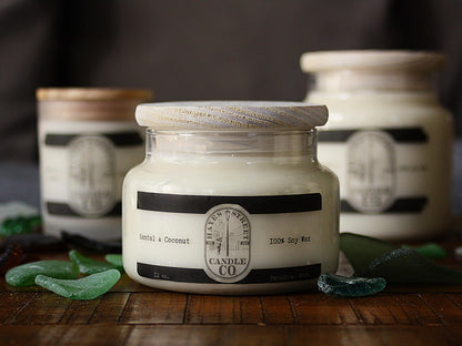 Santal & Coconut - 100% Soy Wax Candle - 12 oz