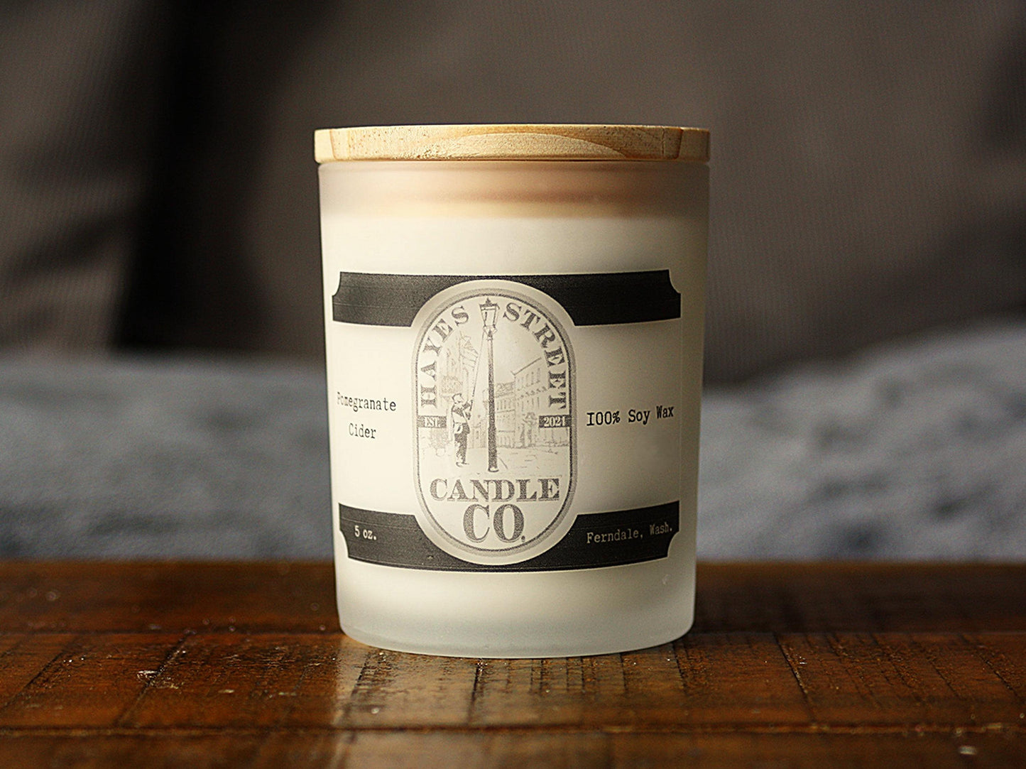 Pomegranate Cider - 100% Soy Wax Candle - 5 oz