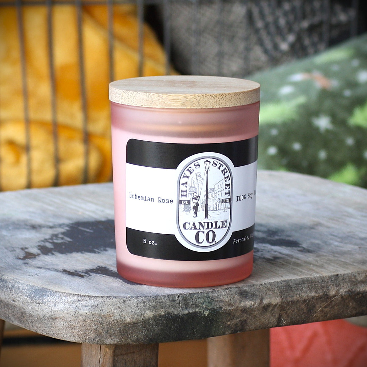 Bohemian Rose - 100% Soy Wax Candle - 5 oz