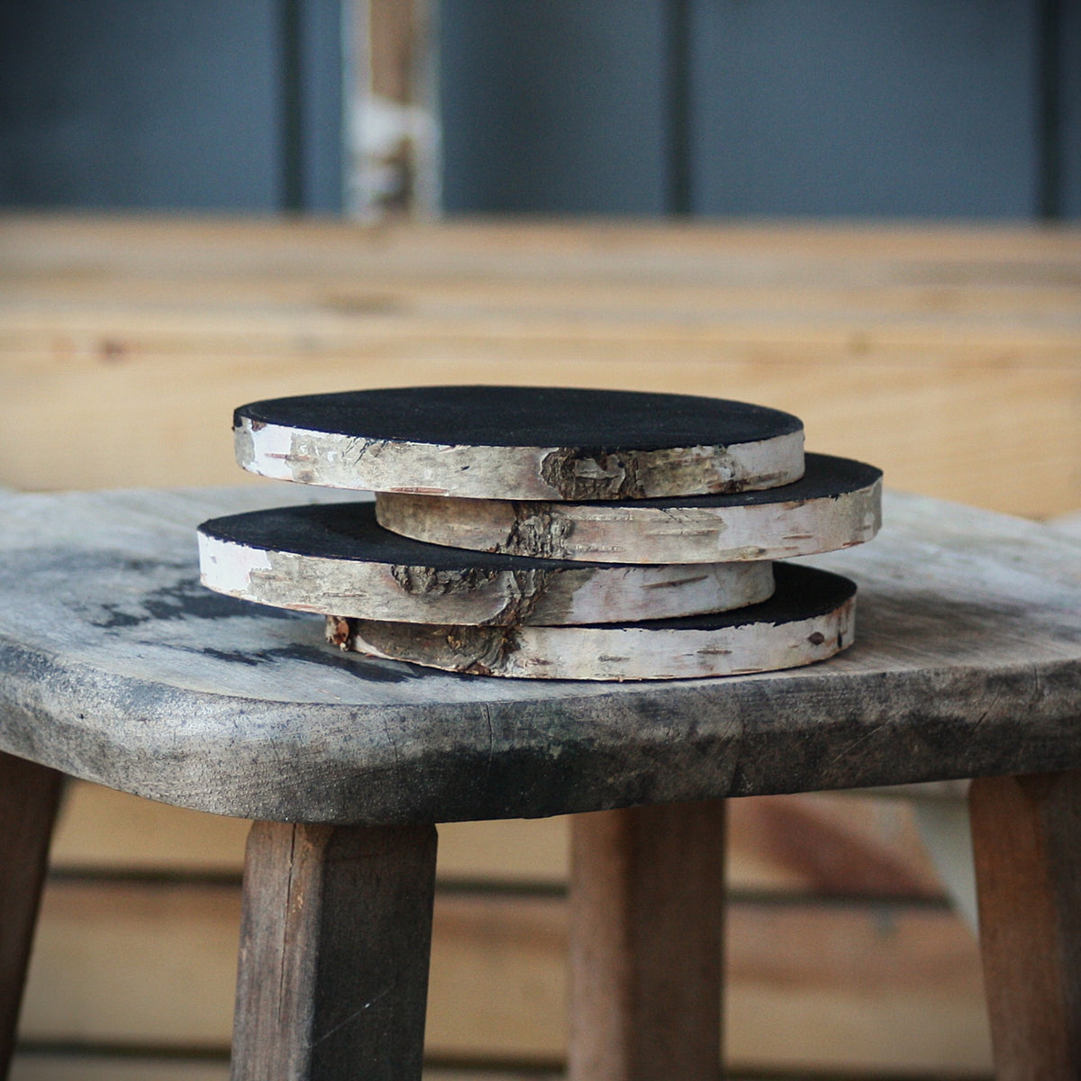 Chalkboard Coasters - Set of 4 Rustic Chalkboard Coasters