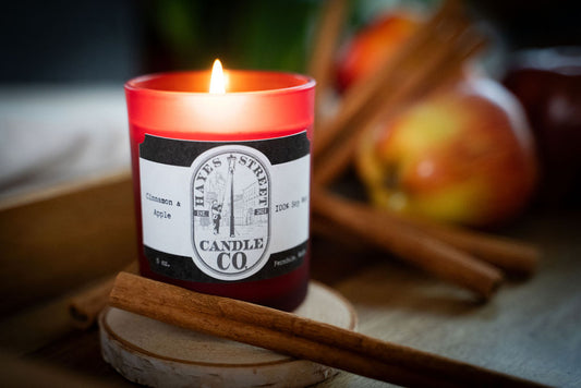 Cinnamon & Apple - 100% Soy Wax Candle - 5 oz