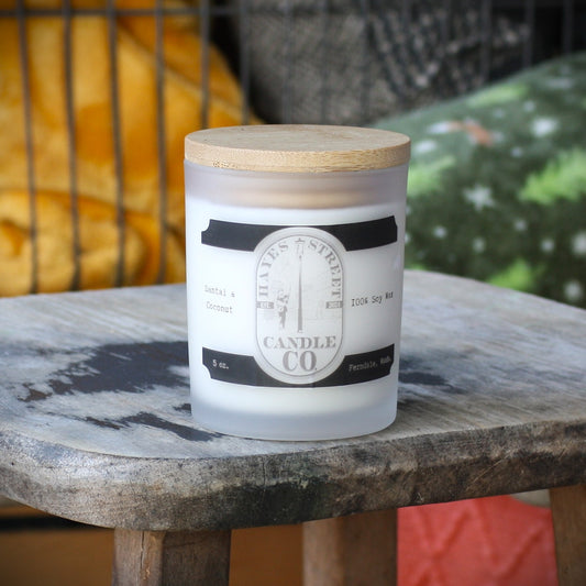 Santal & Coconut - 100% Soy Wax Candle - 5 oz