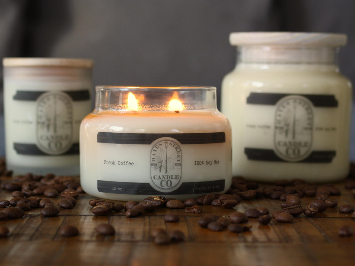 Fresh Coffee - 100% Soy Wax Candle - 12 oz