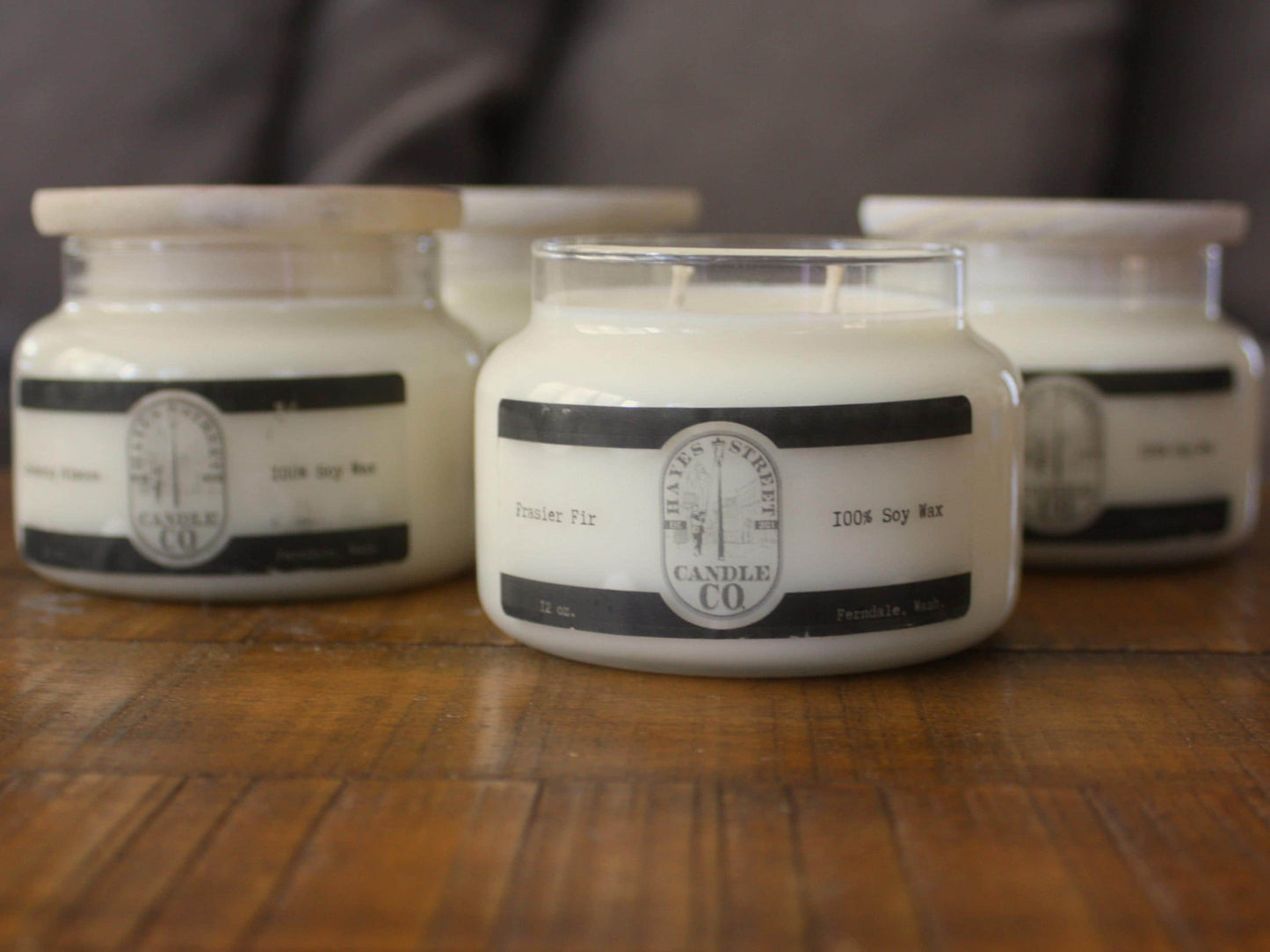 Set of Four Apothecary Jar Candles - 12 oz - 100% Soy Wax - Choose 4 and Save