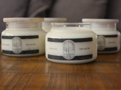 Set of Four Apothecary Jar Candles - 12 oz - 100% Soy Wax - Choose 4 and Save