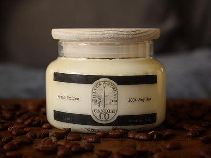 Fresh Coffee - 100% Soy Wax Candle - 12 oz