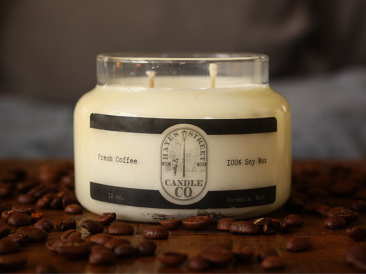 Fresh Coffee - 100% Soy Wax Candle - 12 oz