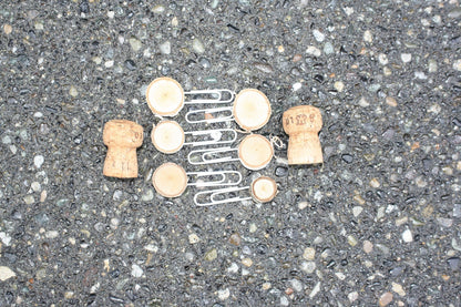 Wood Slice Paper Clips - Set of 6