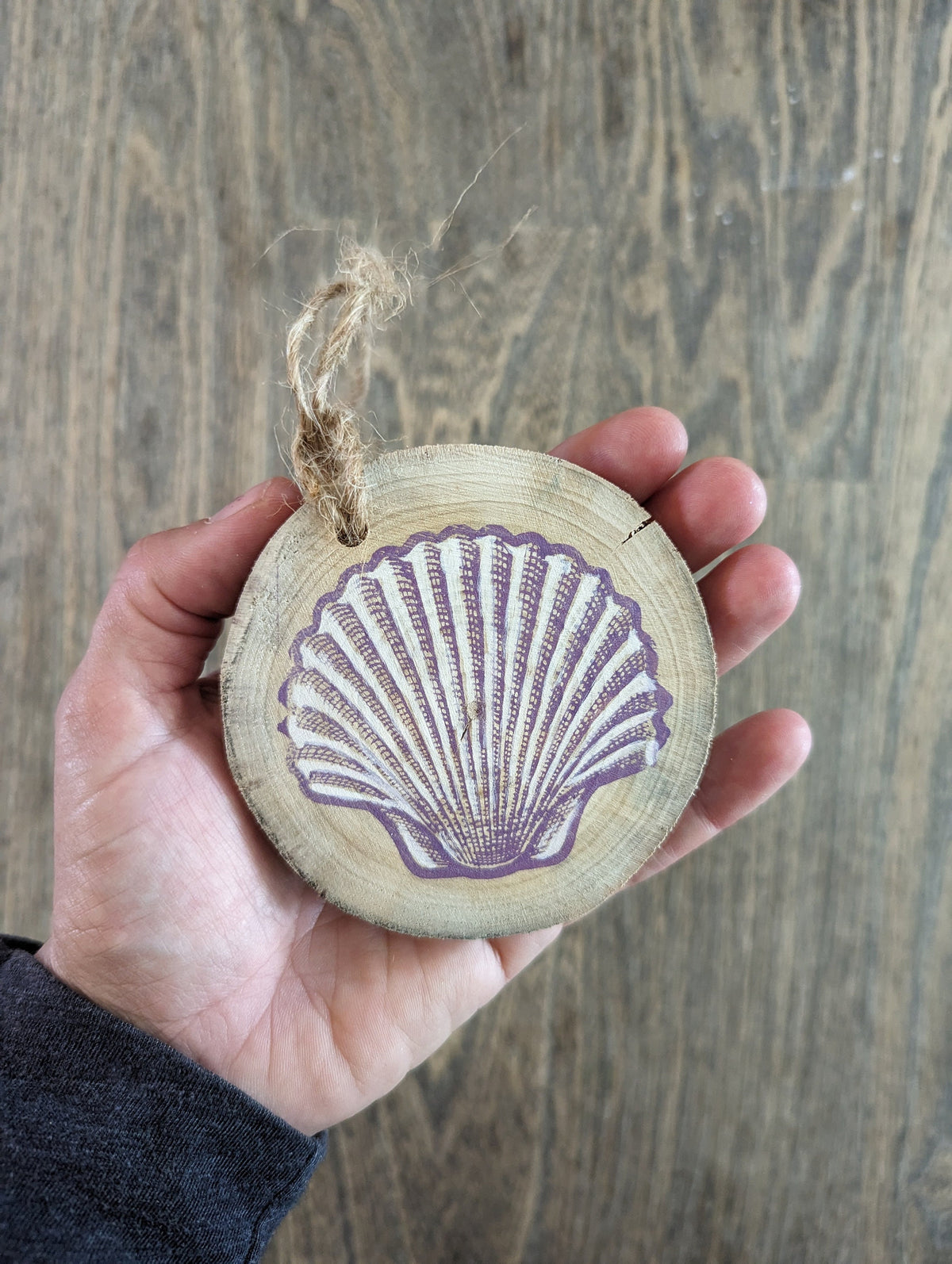 Sea Shell Driftwood Ornament
